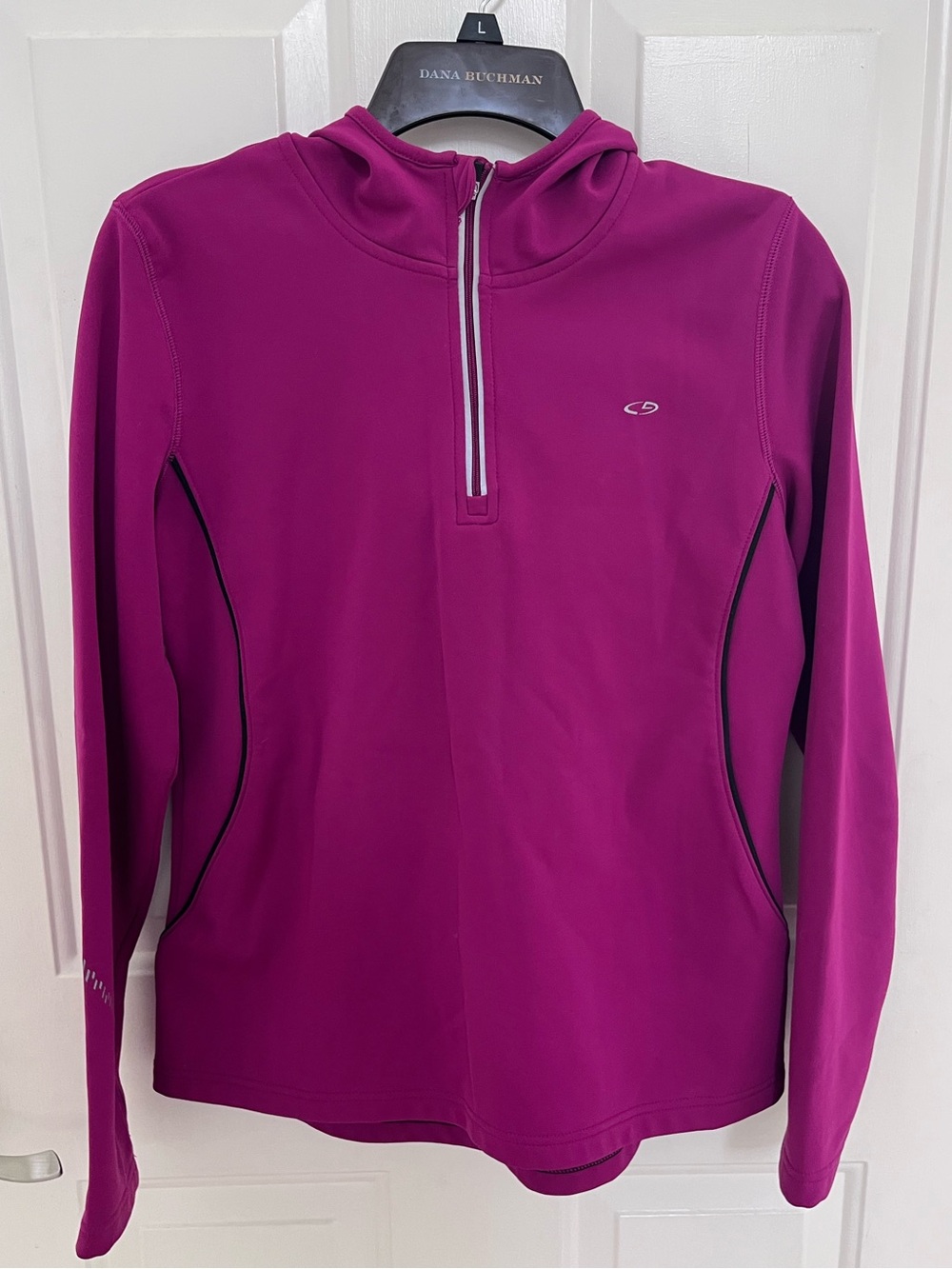 Champion Magenta Half-Zip Hooded Pullover